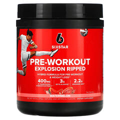 SIXSTAR, Pre-Workout Explosion Ripped, со вкусом арбуза, 168 г (5,91 унции)