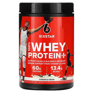 SIXSTAR, 100% Whey Protein Plus, Cookies & Cream, 1.85 lb (839 g)