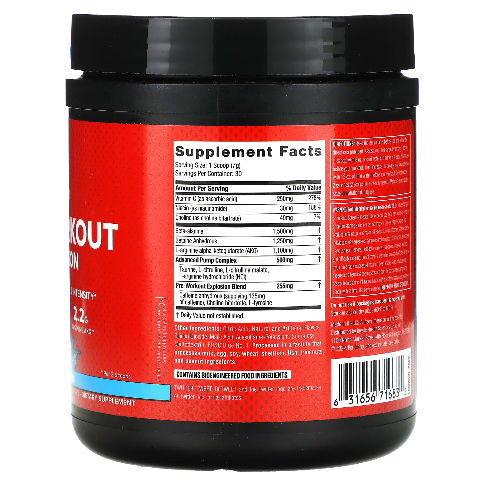 SIXSTAR, PreWorkout Explosion, Icy Rocket Freeze, 7.41 oz (210 g)