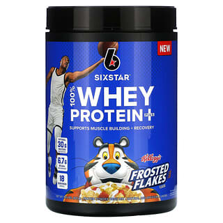 سيكس ستار‏, 100٪ Whey Protein Plus ، رقائق Kellog's Frosted ، 1.81 رطل (821 جم)