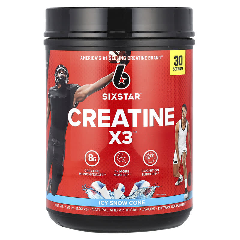 Creatine X3, Icy Snow Cone, lbs (1 kg)