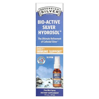 Sovereign Silver, Bio-Active Silver Hydrosol, Spray dengan Partikel Halus, 10 bagian per sejuta, 29 ml (1 ons cairan)