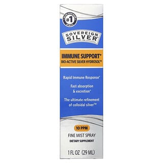 Sovereign Silver, Bio-Active Silver Hydrosol™, 파인 미스트 스프레이, 10ppm, 29ml(1fl oz)