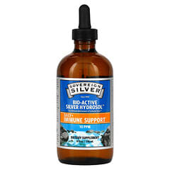 Sovereign Silver, Bio-Active Silver Hydrosol con tapa con gotero, Refuerzo para el sistema inmunitario de uso diario, 10 PPM, 236 ml (8 oz. líq.)
