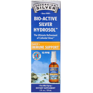 Sovereign Silver, Bio-Active Silver Hydrosol, мелкодисперсный аэрозоль, 10 част./млн, 59 мл (2 жидк. унции)