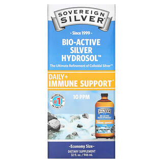 Sovereign Silver, Bio-Active Silver Hydrosol（バイオアクティブシルバーハイドロソル）、10PPM、946ml（32液量オンス）