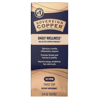 Sovereign Silver, Bio-Active Copper Hydrosol™, 8 fl oz (236 ml)