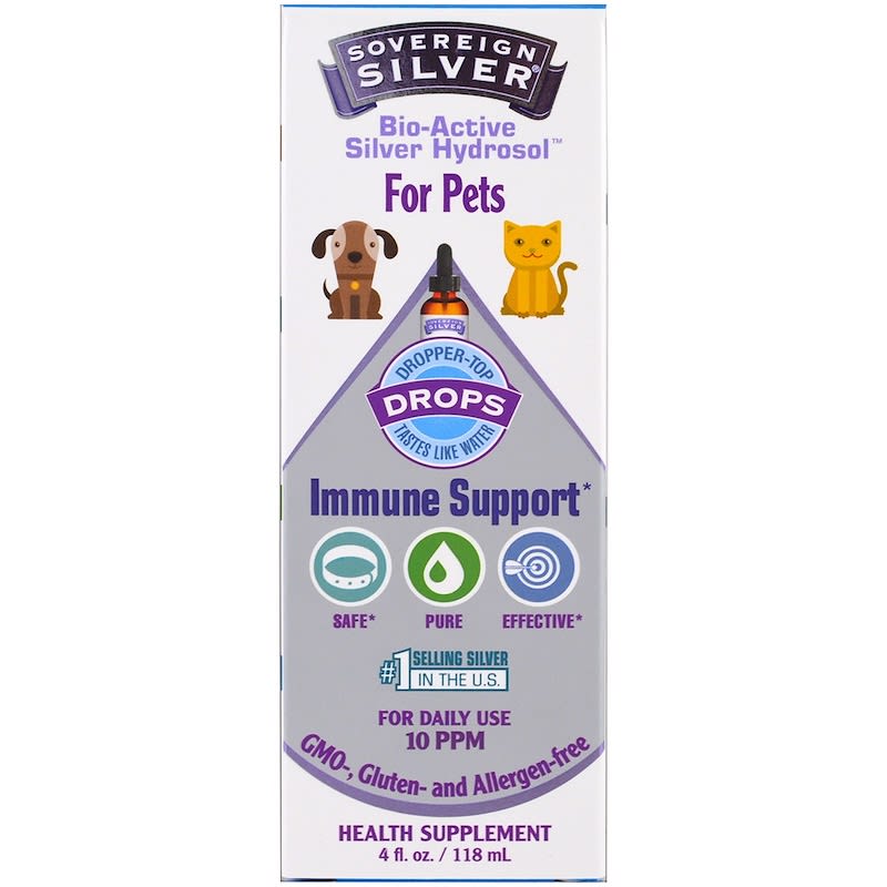 Sovereign Silver Colloidal Hydrosol for Dogs and Cats – The Pet Health and  Nutrition Center