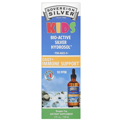Sovereign Silver, Children's Bioactive Silver™, Ages 4+, 4 fl oz (118 ml)
