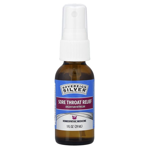 Sovereign Silver, 멀티 증상 인후염 스프레이, 29ml(1fl oz)