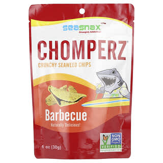 SeaSnax, Chomperz, chips croustillantes aux algues, barbecue, 1 oz (30 g)