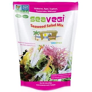 SeaSnax, SeaVegi, Mistura para Salada com Algas Marinhas, 0,9 oz (25 g)