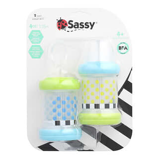 Sassy, Nourriture pour bébés, 4 mois et plus, 2 sachets, 118 ml chacun