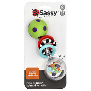 Sassy, Inspire The Senses, дрънкалка Spin Shine, 0+ месеца, 1 брой