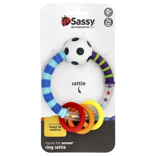 Sassy, Inspire The Senses, Ring Rattle, 0-24 Meses, 1 Contagem