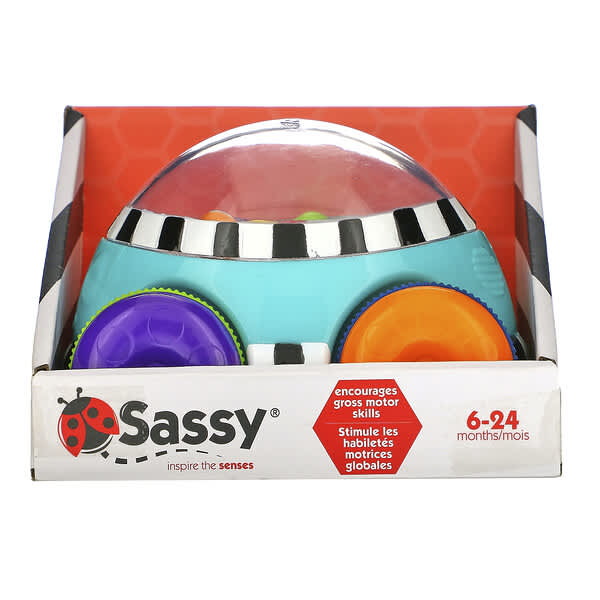 Sassy, Inspire the Senses（感覚を刺激する）、ポップンプッシュカー、6～24か月以上のお子様向け、1個