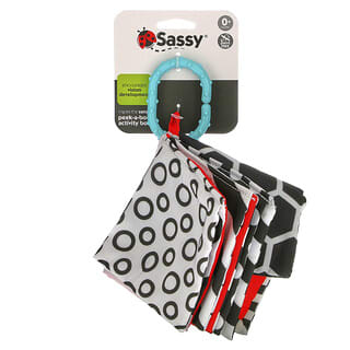 Sassy, Inspire The Senses، كتاب أنشطة Peek-A-Boo، للأطفال حديثي الولادة إلى عمر عدة أشهر، كتاب واحد