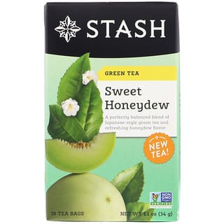 Stash Tea, Green Tea, Sweet Honeydew, 18 Tea Bags, 1.1 oz (34 g)