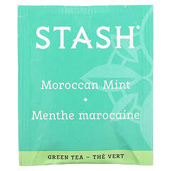 Stash Tea‏, תה ירוק, מנטה מרוקאית, 20 שקיקי תה, 26 גרם (0.9 אונקיות)