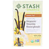 Herbal Tea, Organic Vanilla Honey Bush, Caffeine-Free, 18 Tea Bags, 0.9 oz (25 g)