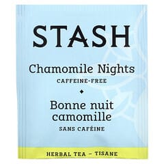 Stash Tea, Herbal Tea, Chamomile Nights, Caffeine Free, 20 Tea Bags, 0.6 oz (18 g)
