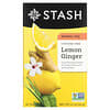 Stash Tea, 허브차, 레몬 생강, 무카페인, 20티백, 34g(1.1oz)