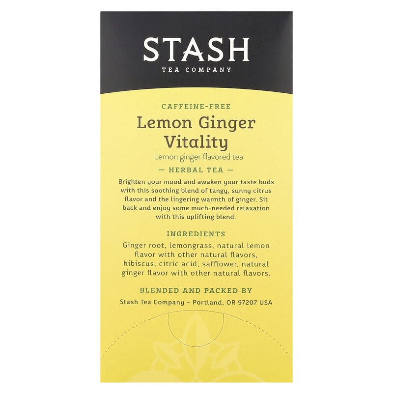 ECOST Rich Herb Ginger Herbal【ハーブティー】 ハーブティー、レモンジンジャー、カフェインフリー、ティーバッグ20包