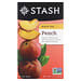 Stash Tea, 紅茶（Black Tea）, ピーチ, 20ティーバッグ, 1.3オンス（38 g）