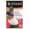 Black Tea, Decaf, English Breakfast, 18 Tea Bags, 1.2 oz (36 g)