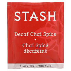 Stash Tea, Black Tea, чай без кофеина со специями, 18 чайных пакетиков, 33 г (1,1 унции)