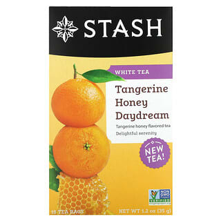Stash Tea‏, תה לבן, בטעם טנדרינה Honey Daydream, 18 שקיקי תה, 35 גרם (1.2 אונקיות)