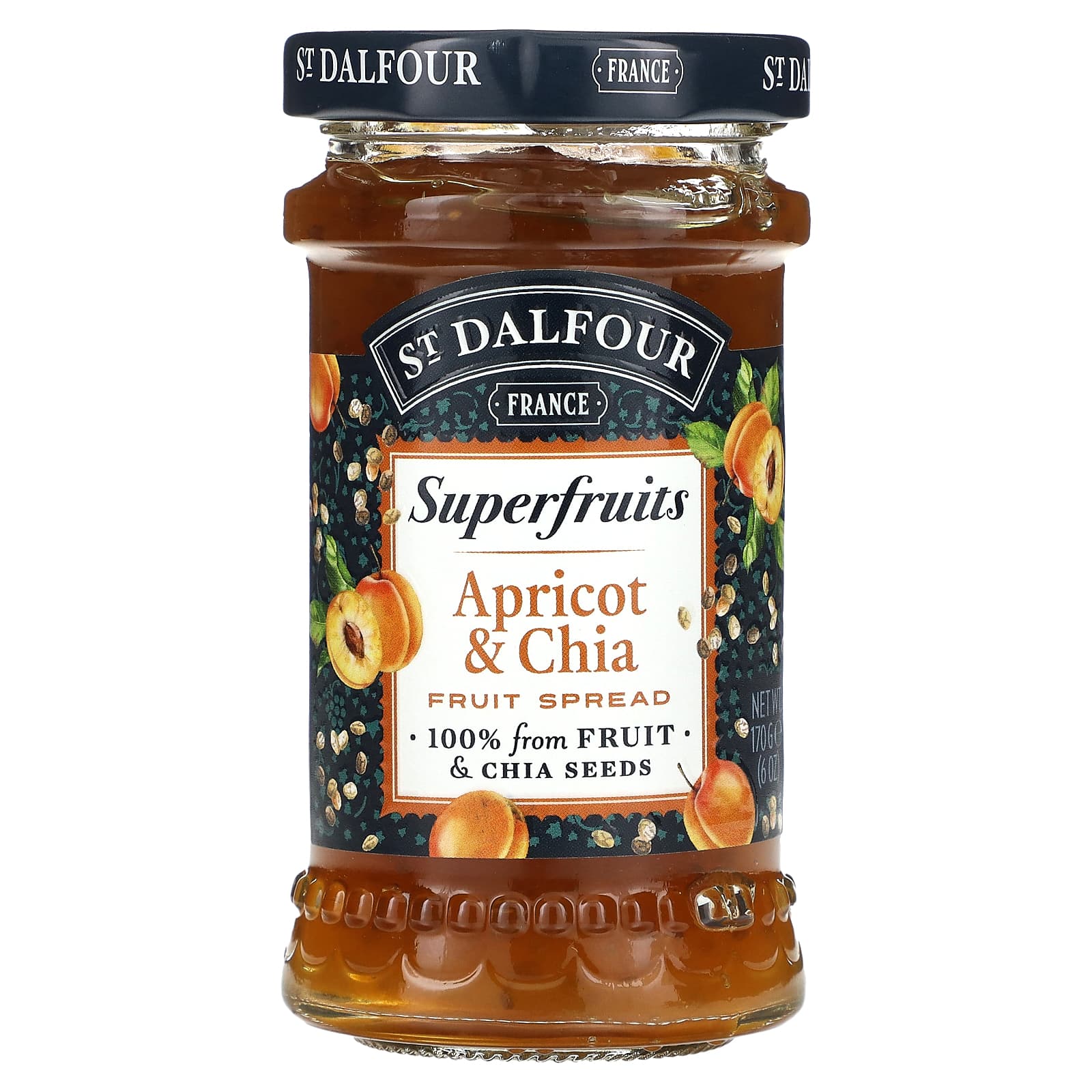 thumbnail image 2 of 6 Pack St. Dalfour, Apricot Fruit Spread Jam Jelly Preserve 2 of 12