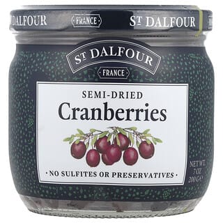 St. Dalfour, Semi-Dried Cranberries, 7 oz (200 g)