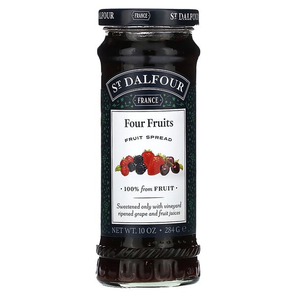 St. Dalfour, Deluxe Four Fruits Spread, 284 г (10 унций)