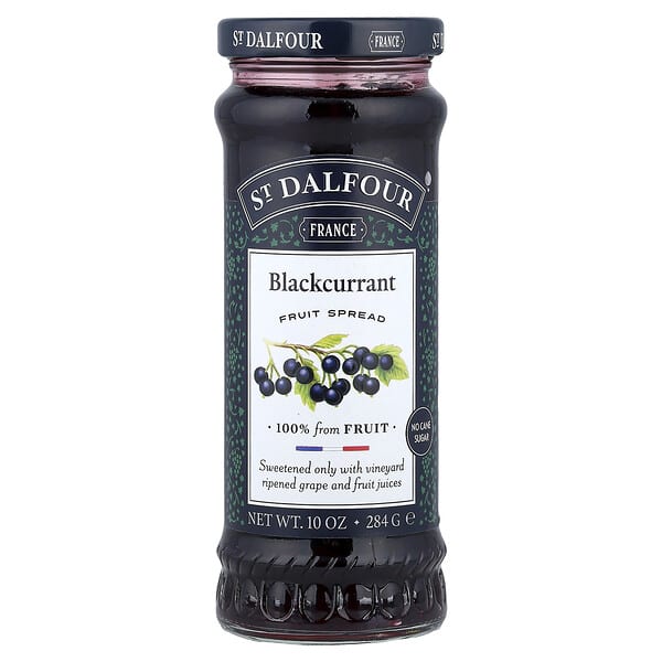 St. Dalfour, 과일 스프레드, 블랙커런트, 284g(10oz)