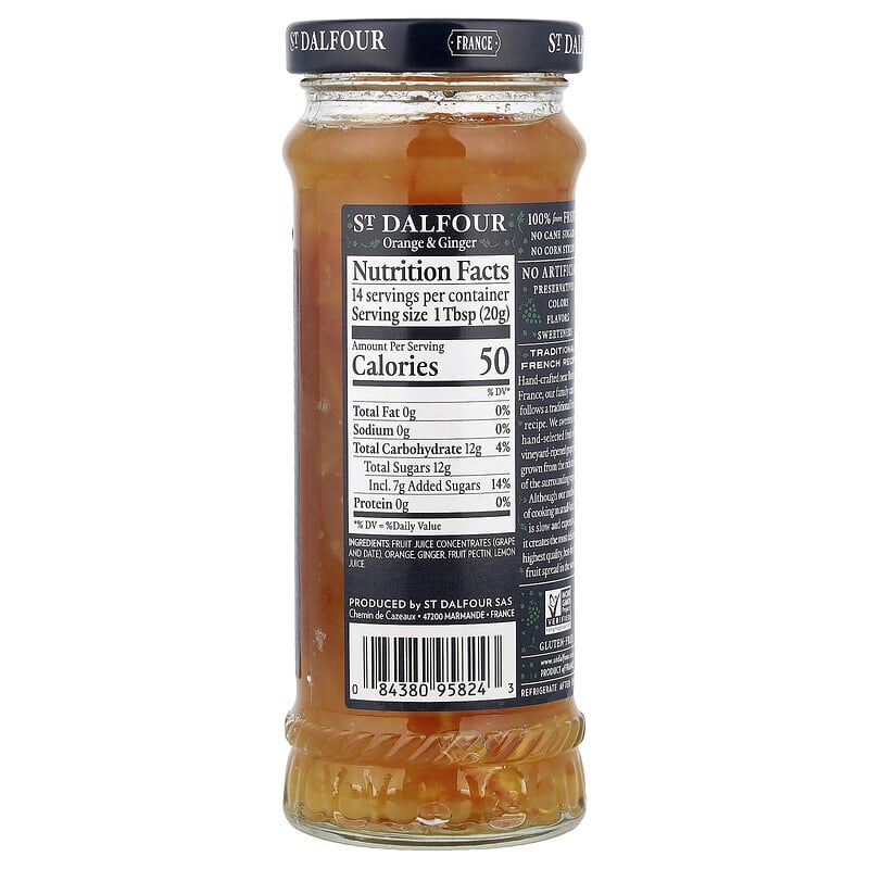 Fruit Spread, Orange & Ginger, 10 oz (284 g)