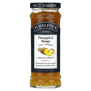 St. Dalfour, Deluxe Pineapple & Mango Spread, Deluxe-Aufstrich mit Ananas und Mango, 284 g (10 oz.)