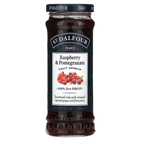 St. Dalfour, 高級紅樹莓和石榴塗醬，10 盎司（284 克）