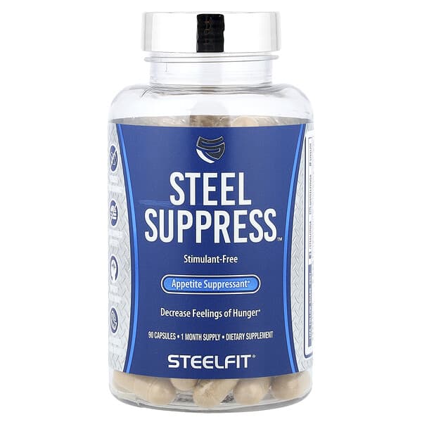 SteelFit, Steel Suppress™, Appetite Suppressant, 90 Capsules
