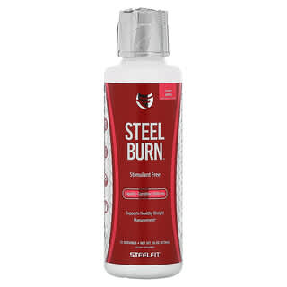 SteelFit, Steel Burn, L-carnitina liquida, mela candita, 3.000 mg, 473 ml