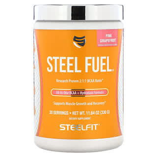 SteelFit, Combustível de Aço, Toranja Rosa, 330 g (11,64 oz)