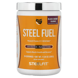SteelFit‏, דלק פלדה, דובדבן שחור, 330 גרם (11.64 אונקיות)