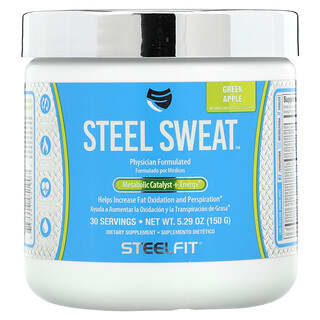 SteelFit, Steel Sweat, Maçã Verde, 150 g (5,29 oz)