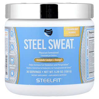 SteelFit, Steel Sweat，代謝催化劑 + 能量，草莓芒果，5.29 盎司（150 克）