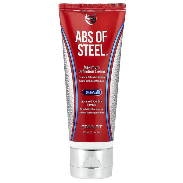 SteelFit, Abs of Steel®, 맥시멈 데피니션 크림, 100ml(3.4fl oz)