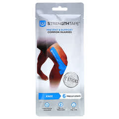 10 Pièces Bande De Kinésiologie Pour Genoux - Straps Sport Prédécoupés, Soulage Douleurs Et Soutien Articulaire