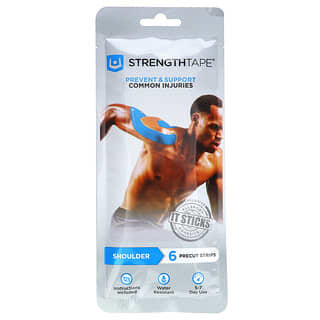 Strengthtape, Kinesiology Tape Kit, Shoulder, 6 Precut Strips