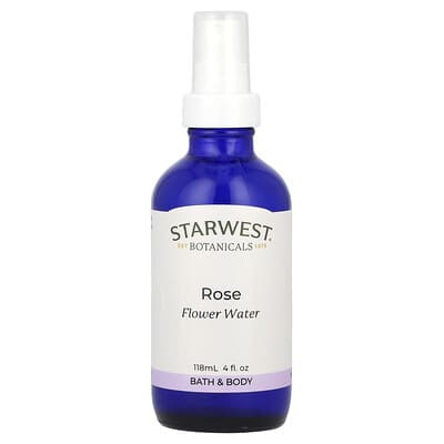 Starwest Botanicals, Floral Water, Rose, 4 fl oz (118 ml)