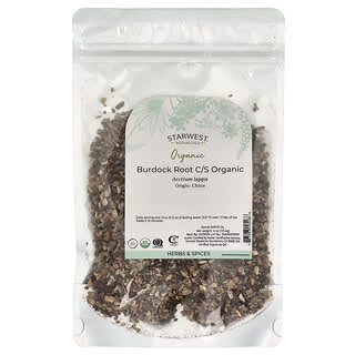 Starwest Botanicals, Organic Burdock Root C/S, 4 oz (113.4 g)