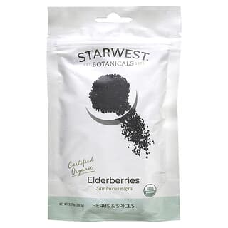 Starwest Botanicals‏, Organic Elderberries, 3.17 oz (89.9 g)